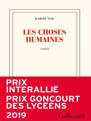 cover image of Les choses humaines